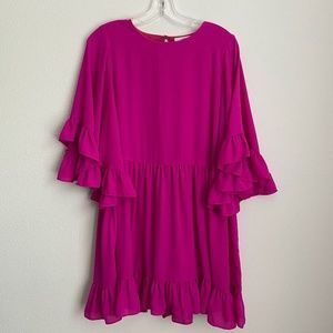 Caramela - Size Small - Fuchsia Pink Babydoll Dress